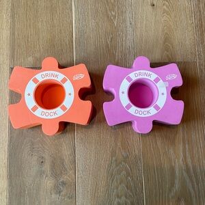 Swimways Drink Dock- Pink & Orange